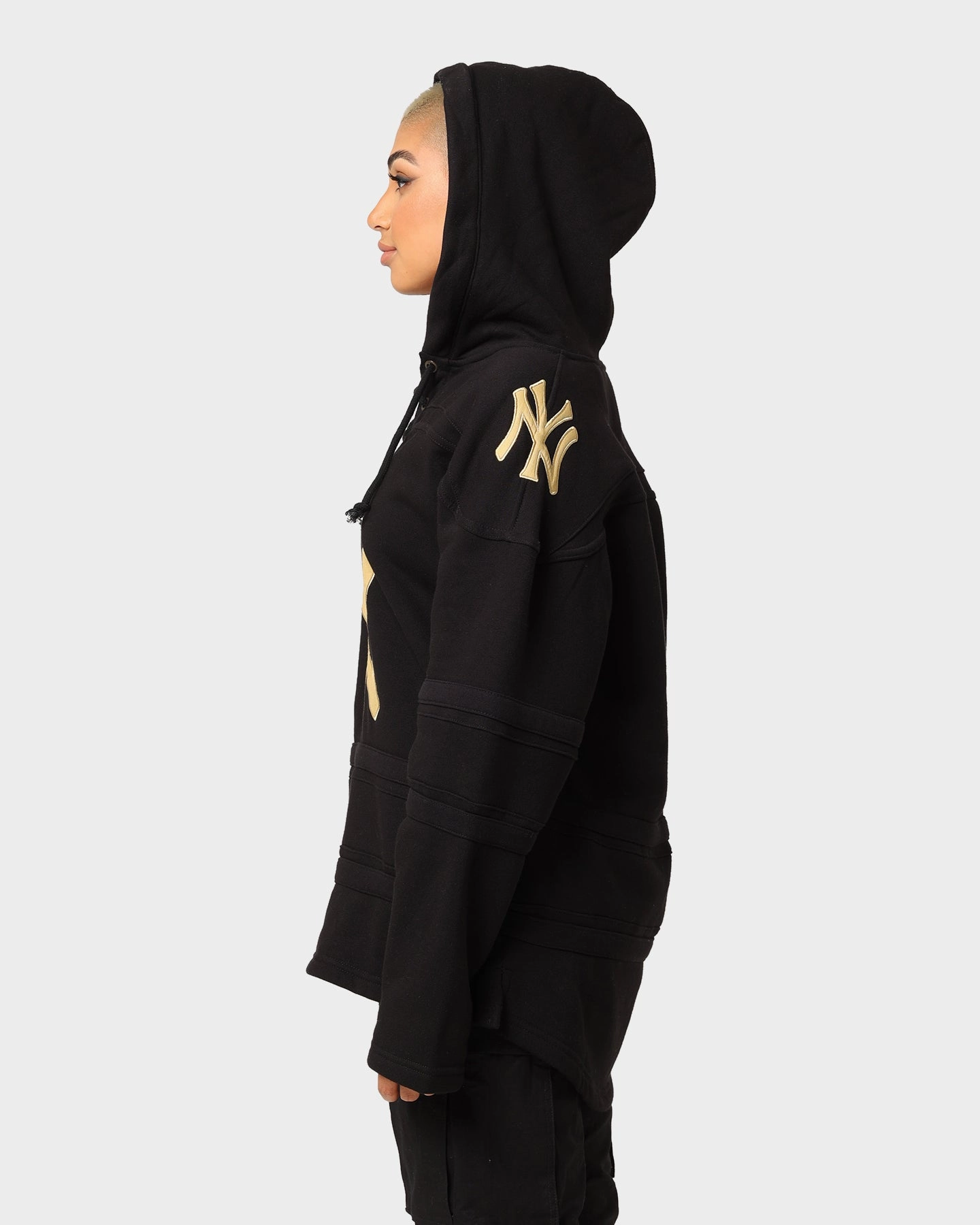 47 Brand New York Yankees Superior Lacer Hoodie Black/Gold