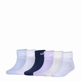 6 Pack X-Small Fold Over Ankle Sock
