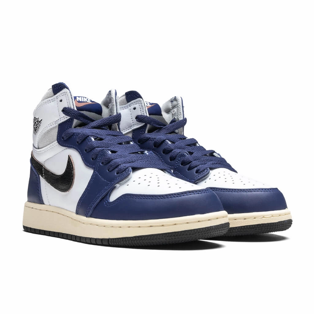 Air Jordan 1 High OG 'Rare Air' (GS) - White/Black/Neutral Grey/Deep Royal Blue