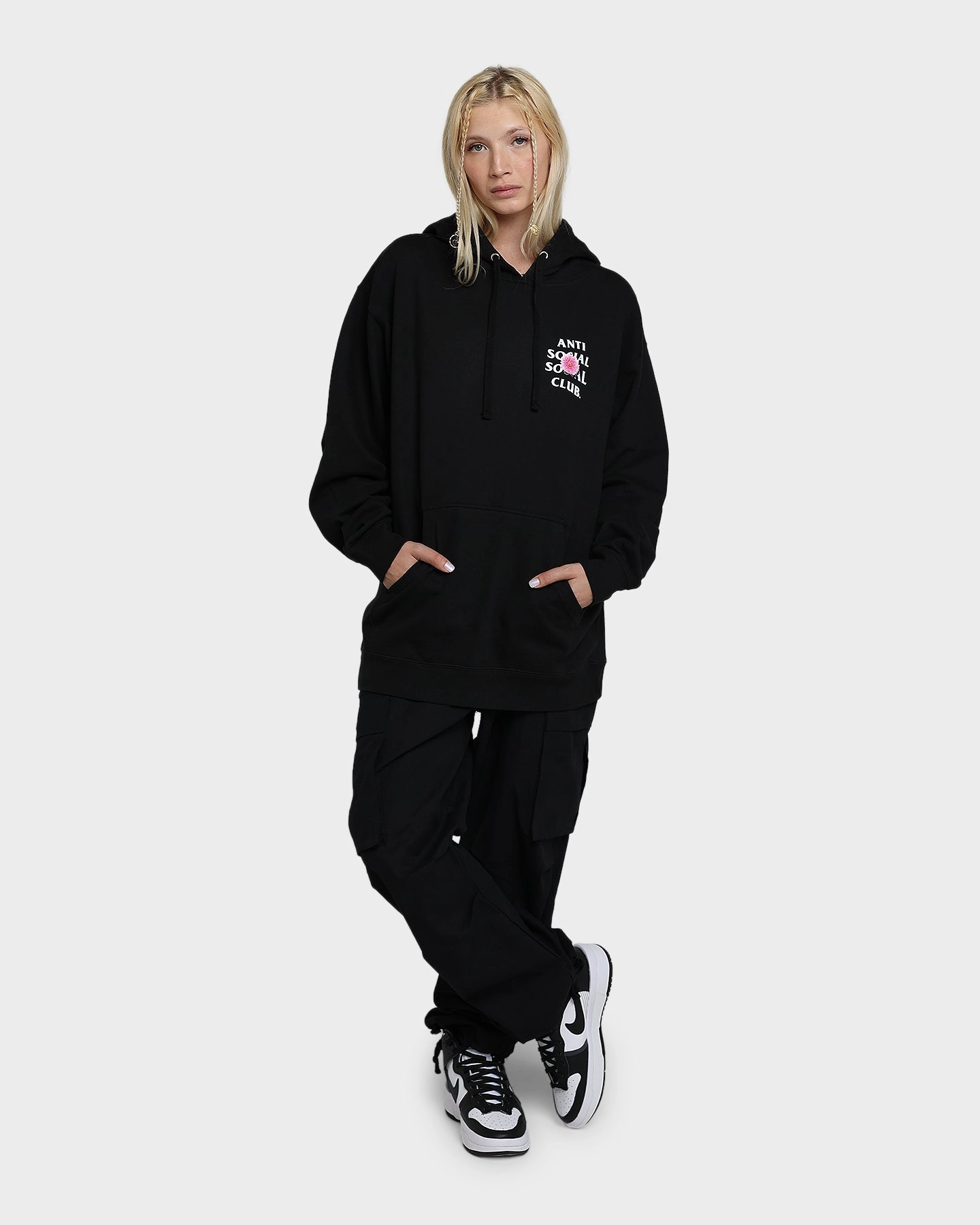 Anti Social Social Club Broken Vase Hoodie Black
