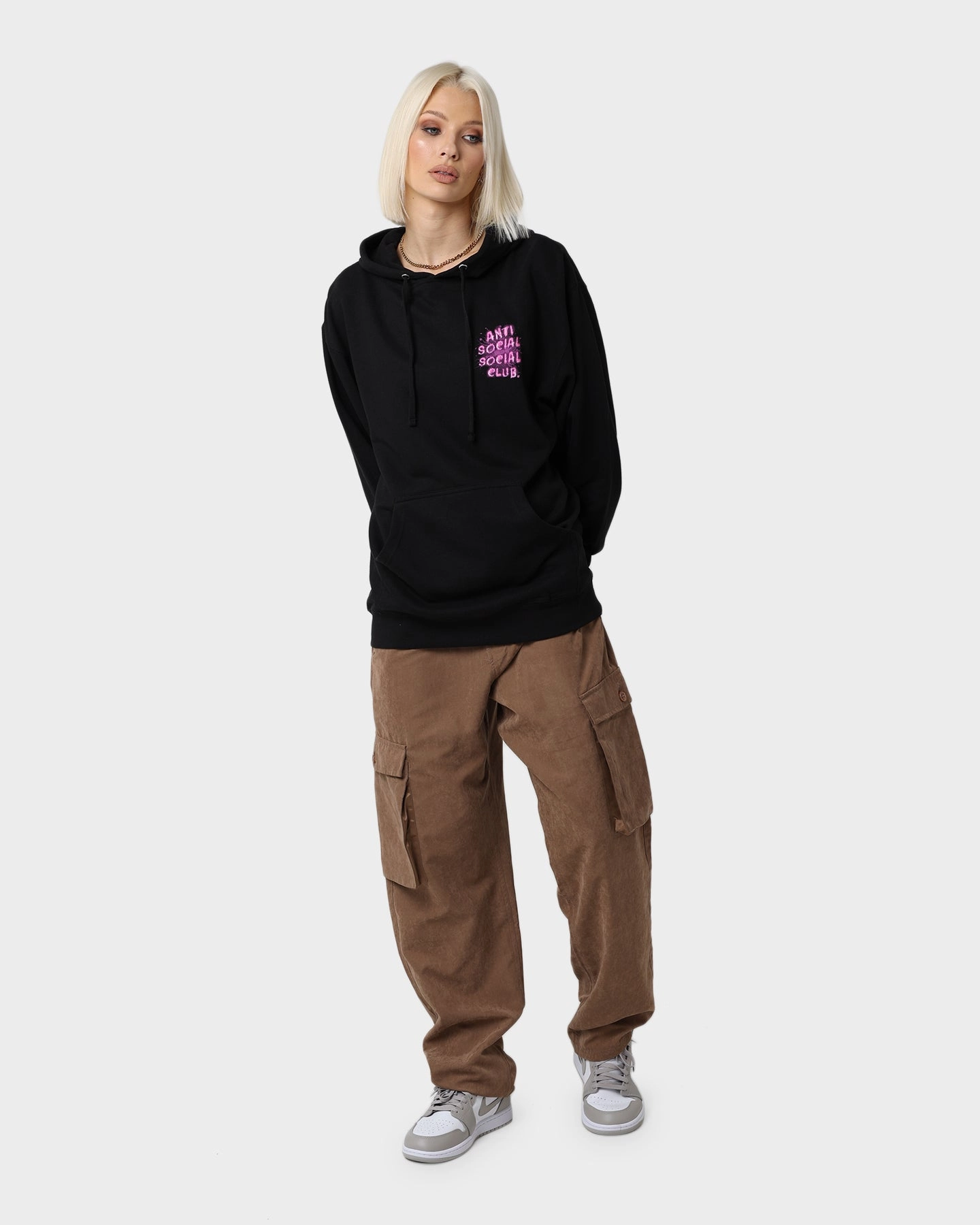Anti Social Social Club I See Pink Hoodie Black