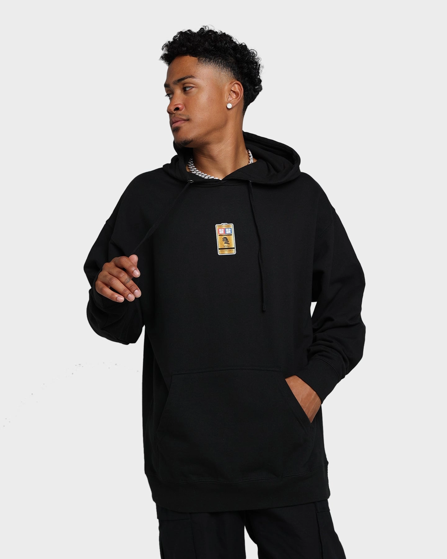 Anti Social Social Club Straight To Voicemail Hoodie Black