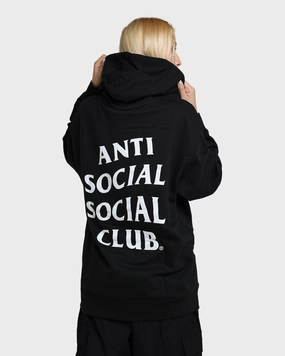 Anti Social Social Club Straight To Voicemail Hoodie Black