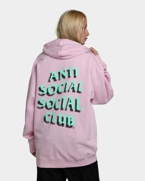 Anti Social Social Club Toned Down Hoodie Pink