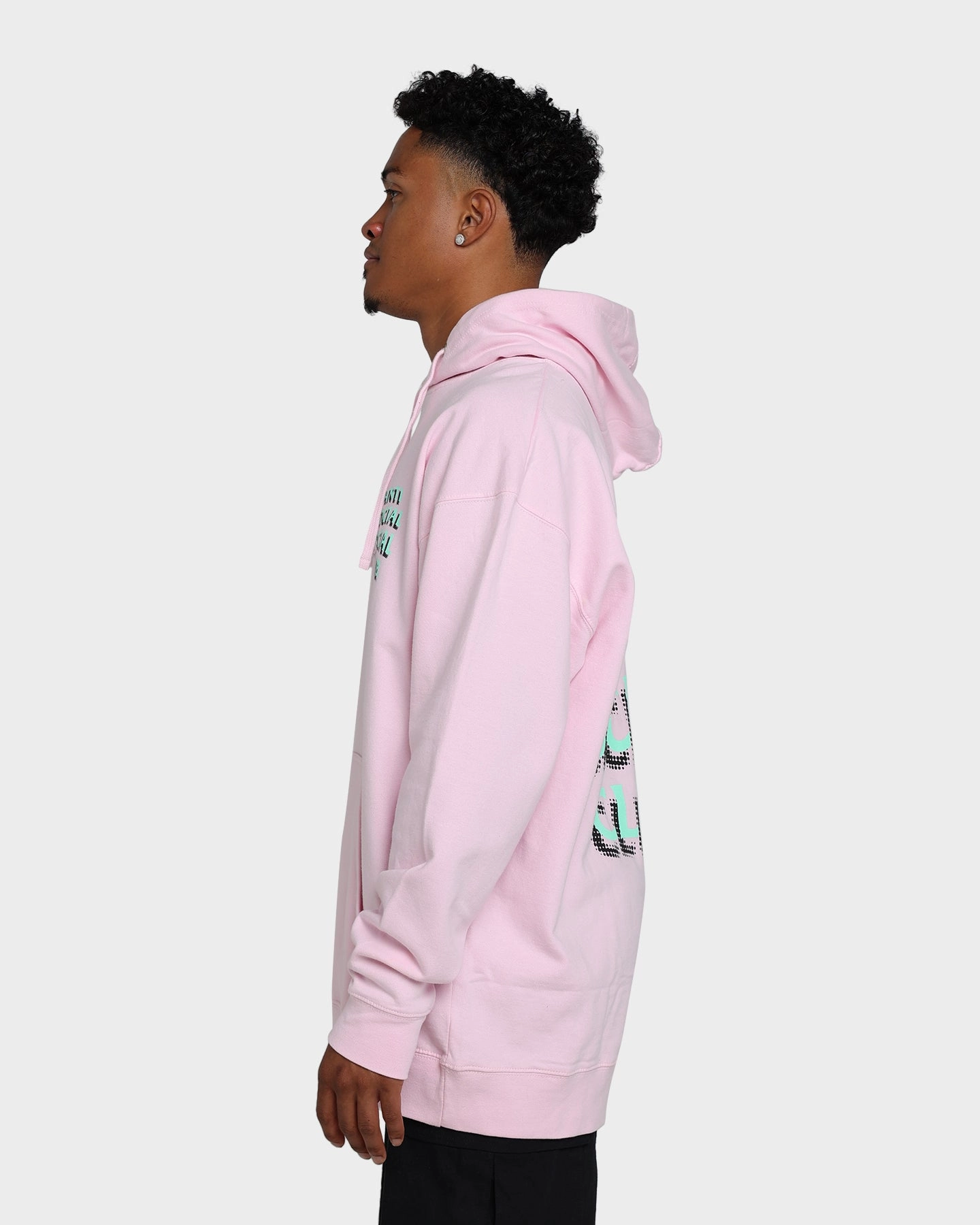 Anti Social Social Club Toned Down Hoodie Pink
