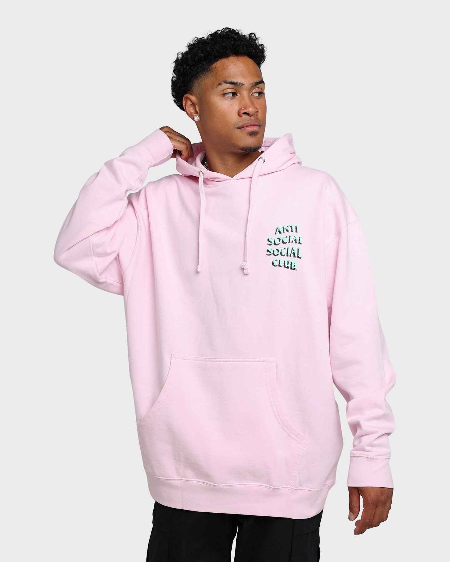 Anti Social Social Club Toned Down Hoodie Pink