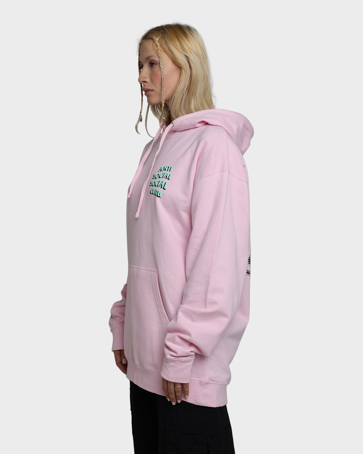 Anti Social Social Club Toned Down Hoodie Pink