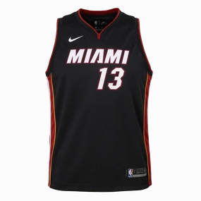 Bam Adebayo Nike Toddler Icon Black Replica Jersey