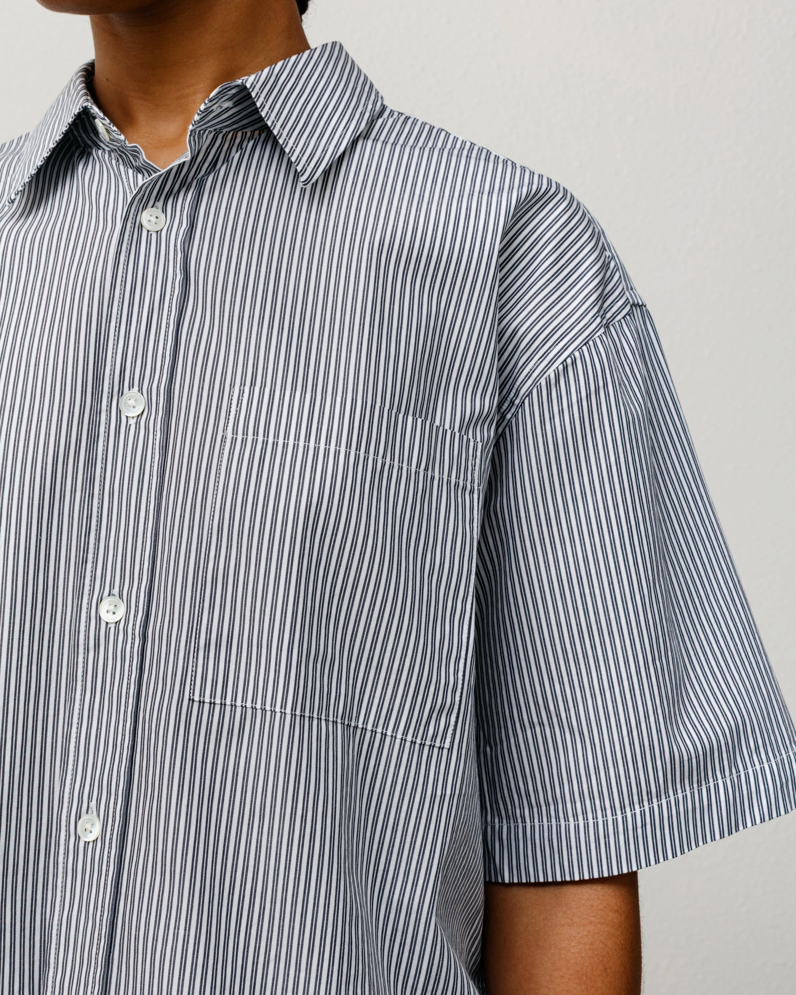 BOXY SS SHIRT 8 BALL STRIPE