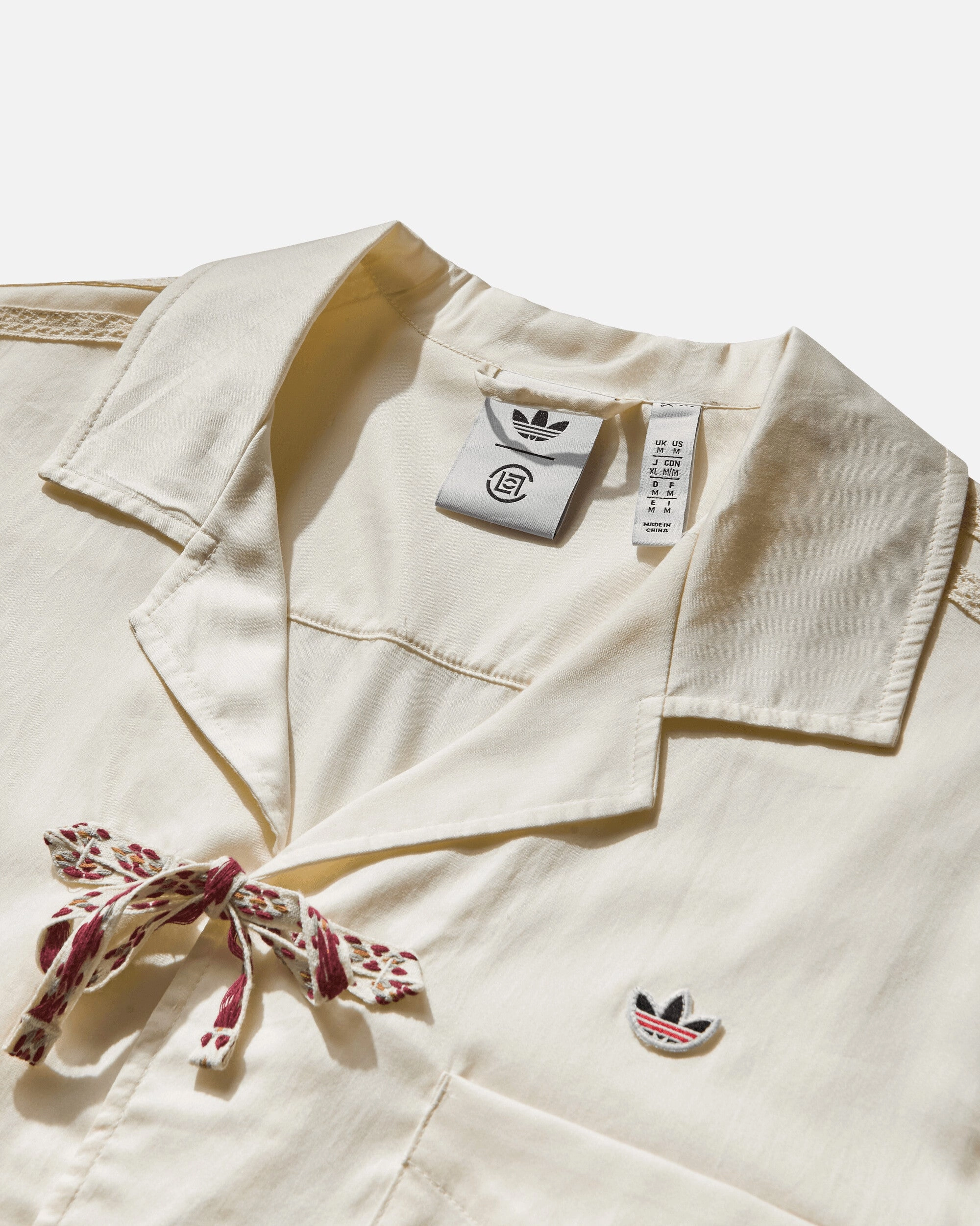 CLOT by Edison Chen Bowling Shirt Cream White
