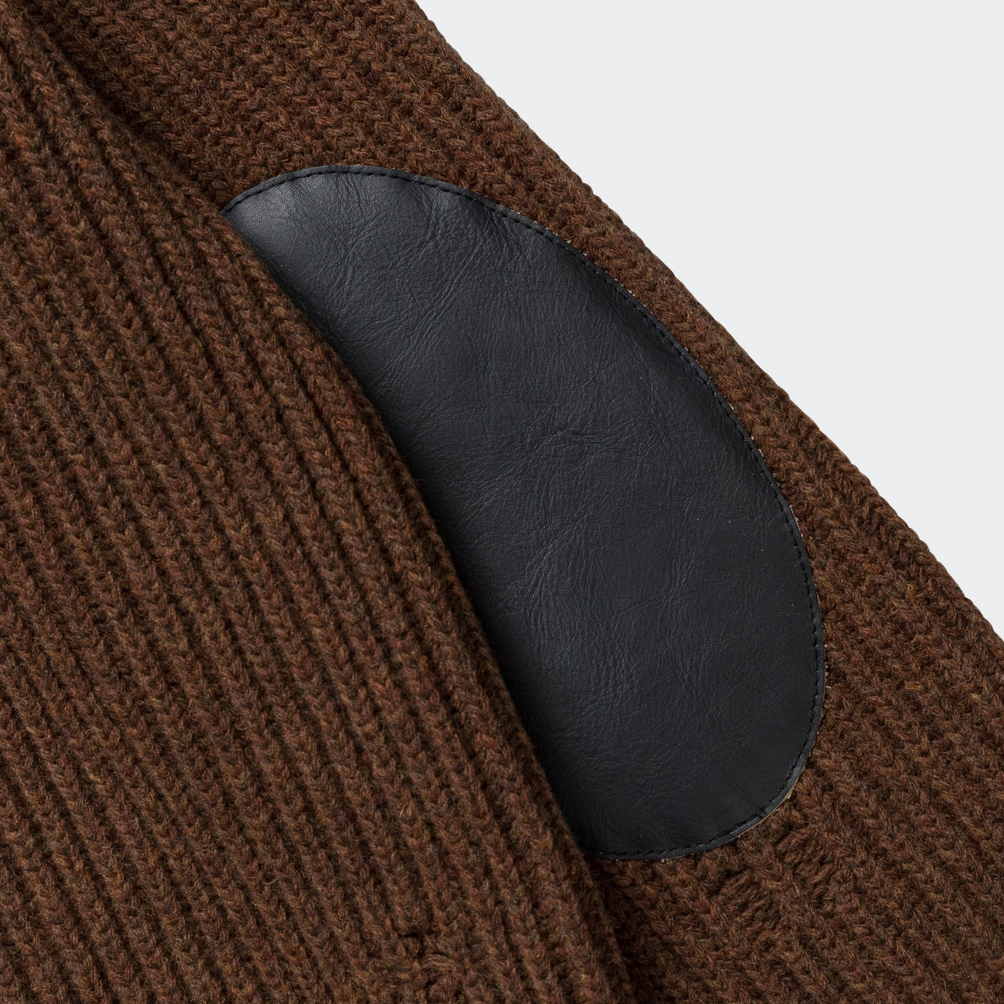 Distressed Zip-Up Knit - Beige Melange
