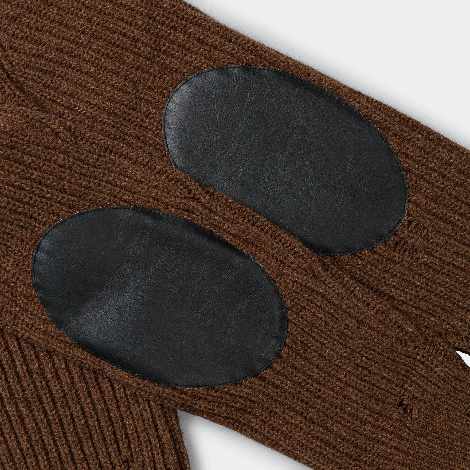 Distressed Zip-Up Knit - Beige Melange