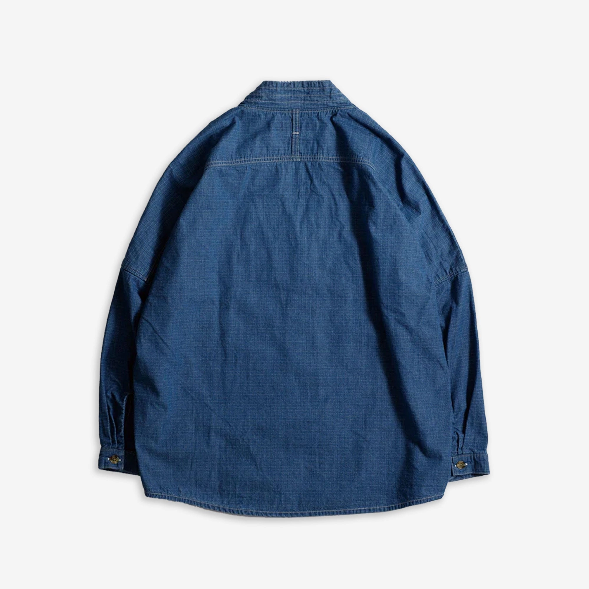 FDMTL | DENIM HAORI SHIRT 2YR WASH  { INDIGO