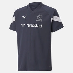 Maillot d'entrainement OM Junior 2022/2023 - Gris/Blanc