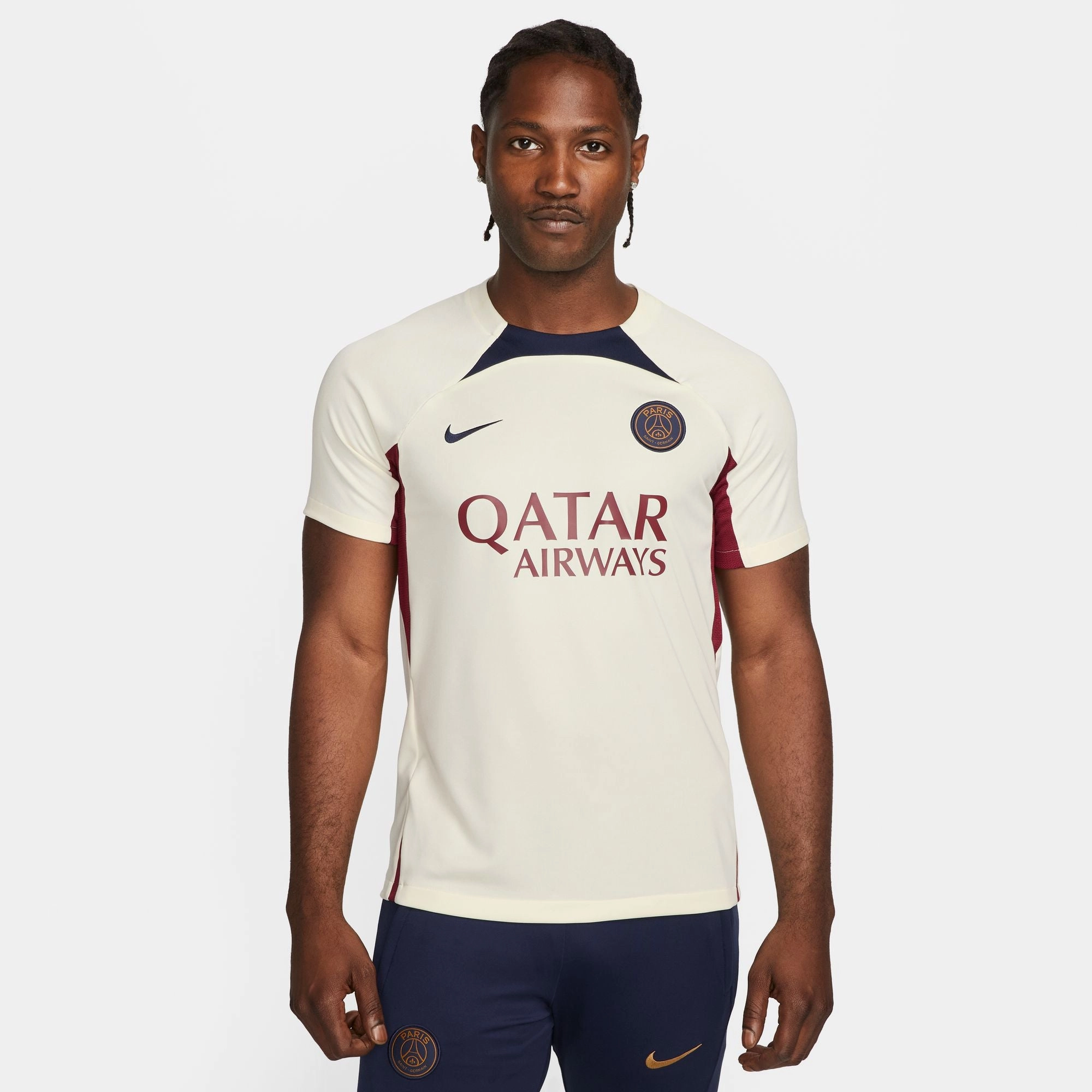 Maillot d'entrainement PSG - Beige/Rouge/Bleu