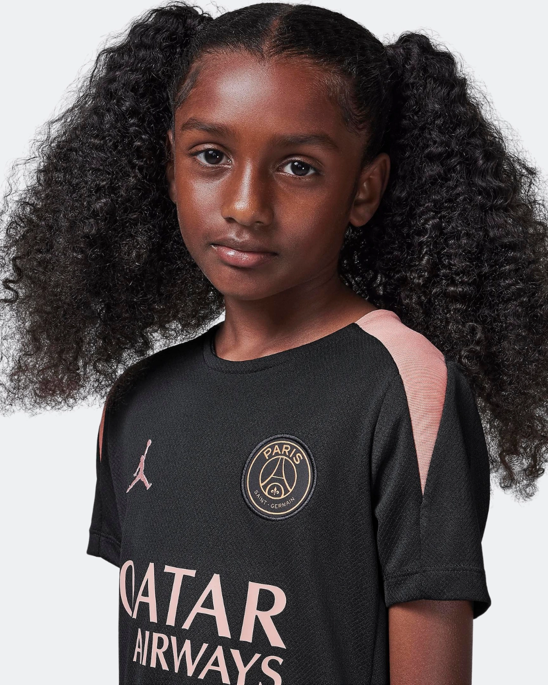 Maillot d'entrainement PSG Junior 2024/2025 - Noir/Rose