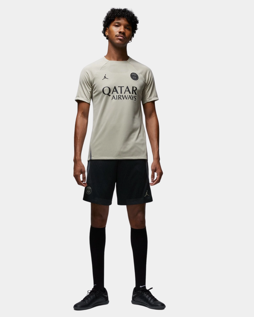 Maillot d'entrainement PSG X Jordan - Beige/Noir
