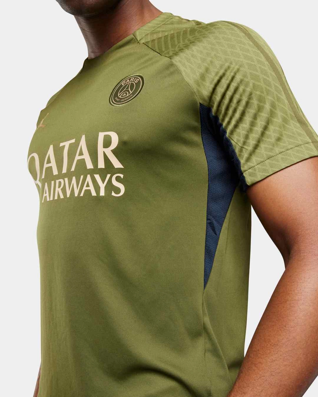 Maillot d'entrainement PSG x Jordan Fourth - Kaki
