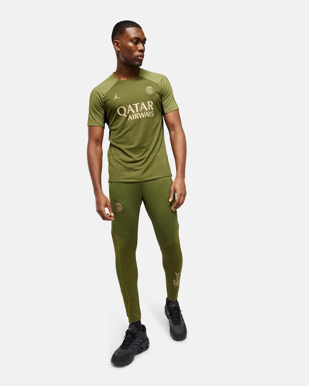 Maillot d'entrainement PSG x Jordan Fourth - Kaki