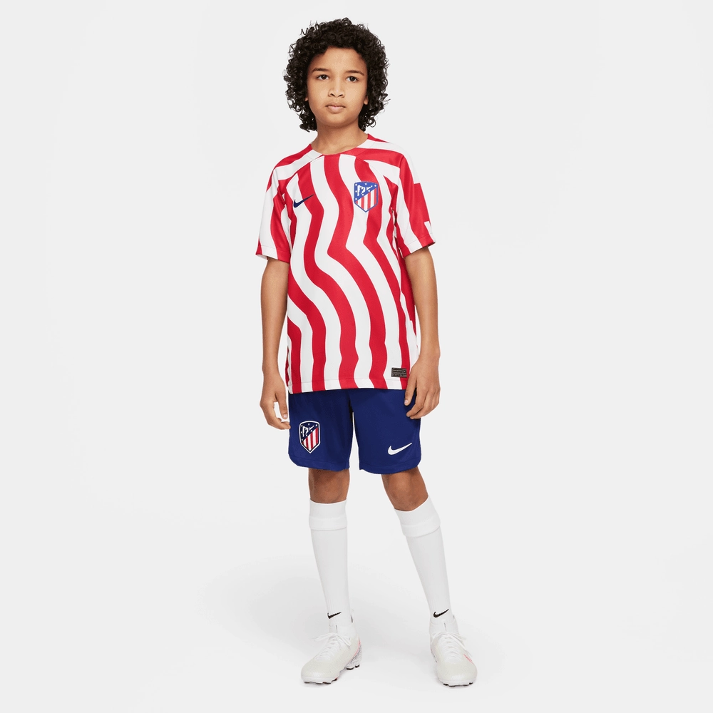 Maillot Domicile Atletico Madrid Junior 2022/2023 - Blanc/Rouge