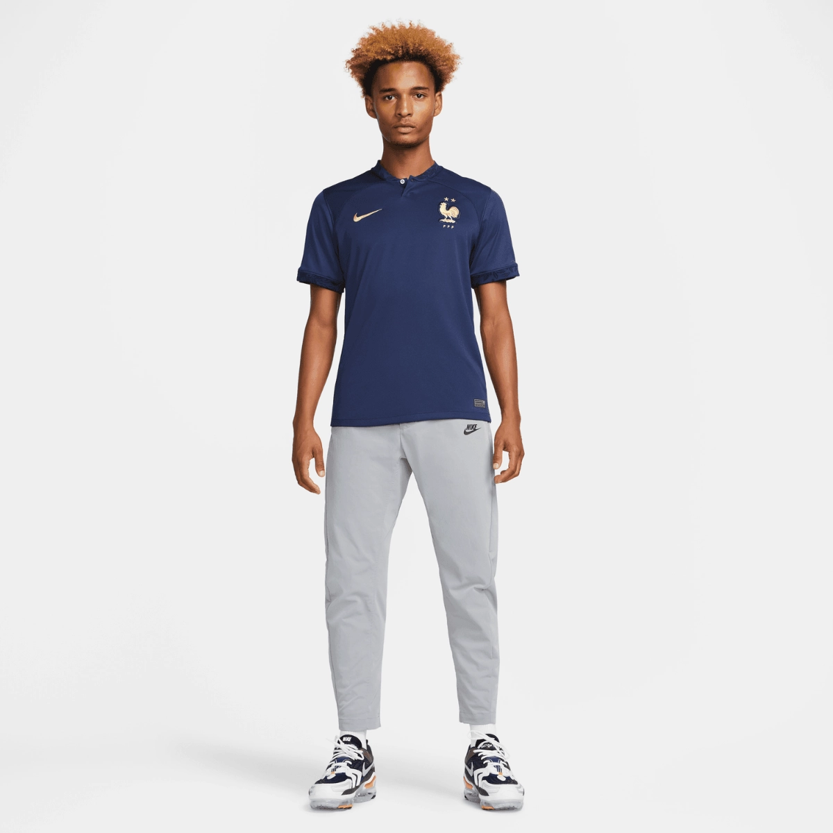 Maillot Equipe de France Domicile  2022 - Bleu/Doré