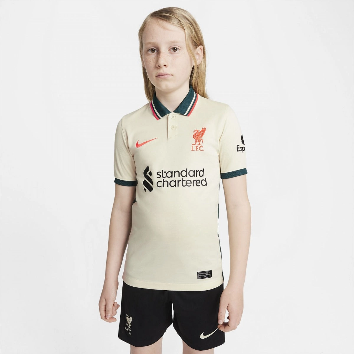 Maillot Liverpool Extérieur Junior 2021/2022 - Blanc