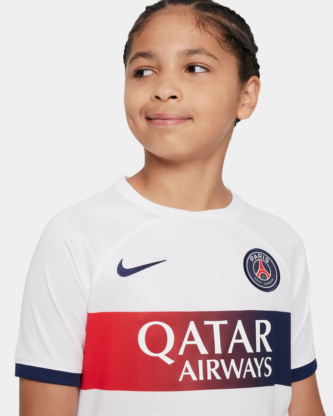 Maillot PSG Extérieur Junior - Blanc/Bleu/Rouge