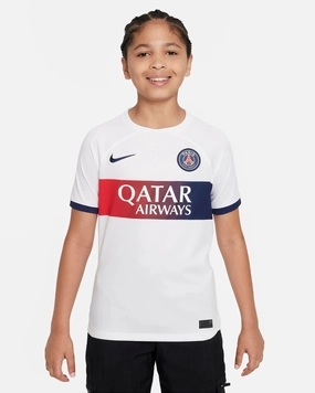 Maillot PSG Extérieur Junior - Blanc/Bleu/Rouge