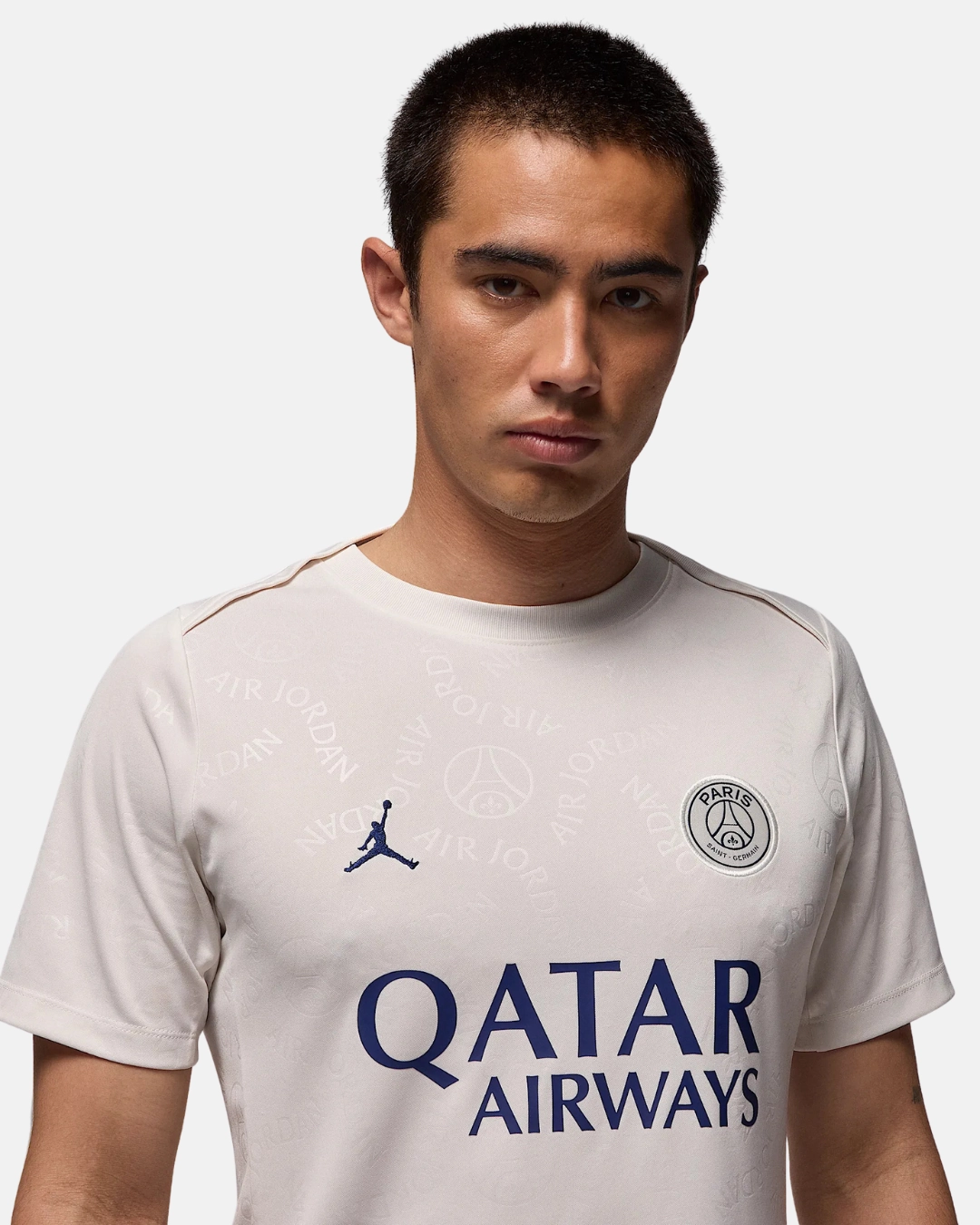 Maillot PSG Pré-Match 2024/2025 - Beige/Bleu