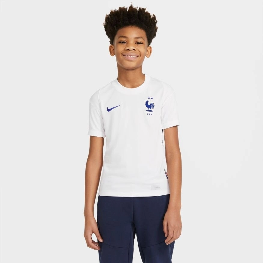 Maillot équipe de France Extérieur Junior 2020/2021 - Blanc