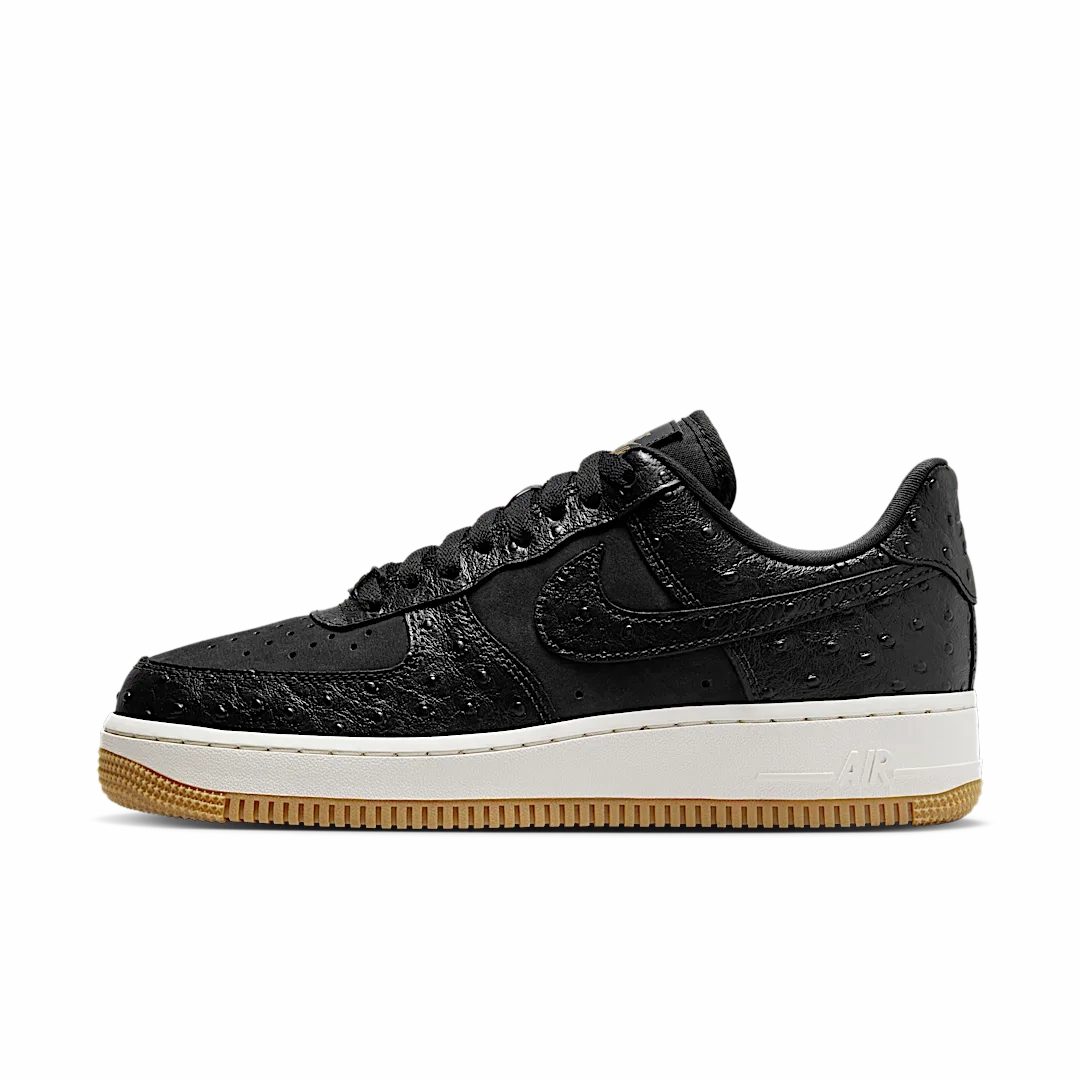 Nike Air Force 1 Low '07 Black Ostrich Gum
