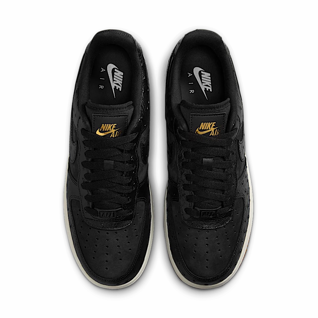 Nike Air Force 1 Low '07 Black Ostrich Gum