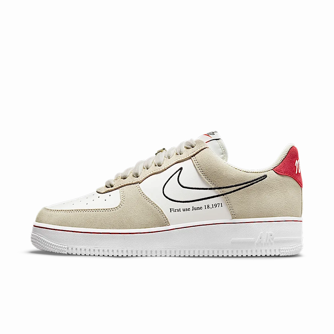 Nike Air Force 1 Low First Use Light Sail Red