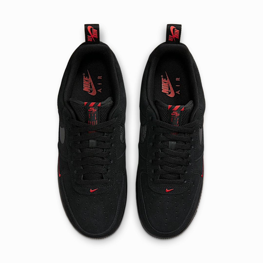 Nike Air Force 1 Low Multi-Swoosh Black Crimson