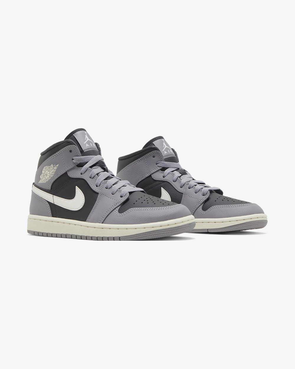 NIKE AIR JORDAN1 MID CEMENT GREY WMNS