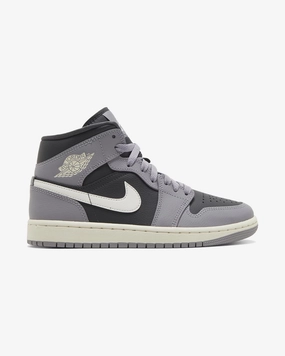 NIKE AIR JORDAN1 MID CEMENT GREY WMNS