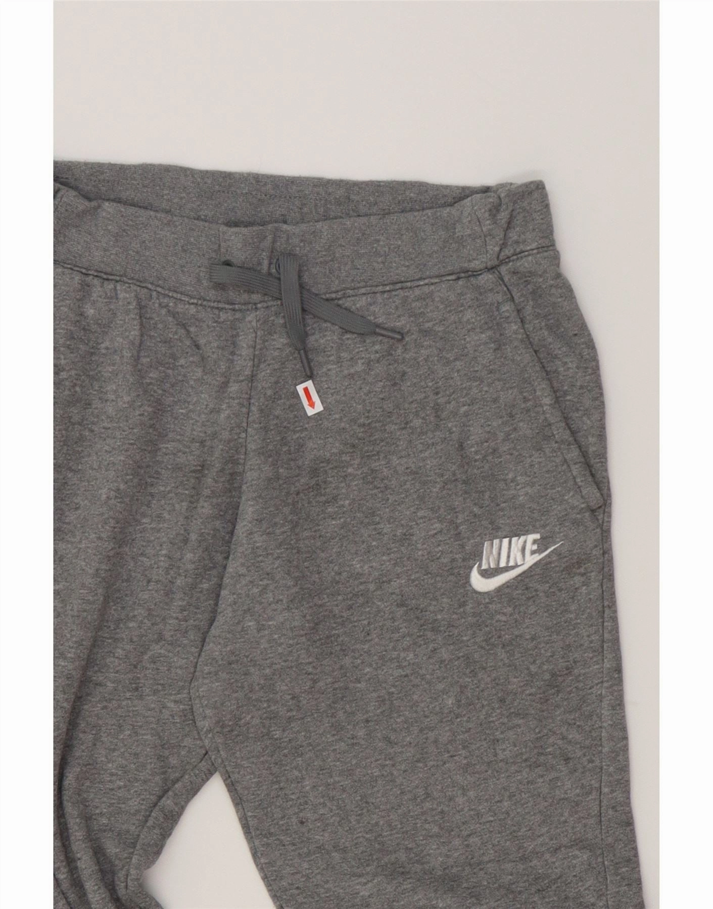 NIKE Boys Tracksuit Trousers Joggers 12-13 Years Large Grey Cotton