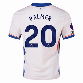 Nike Chelsea Cole Palmer Away Jersey w/ EPL   No Room For Racism Patches 24/25 (Guava Ice/Rush Blue)