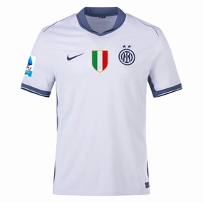 Nike Inter Milan Away Jersey w/ Serie A   Scudetto Patch 24/25 (Summit White/Iris Whisper)