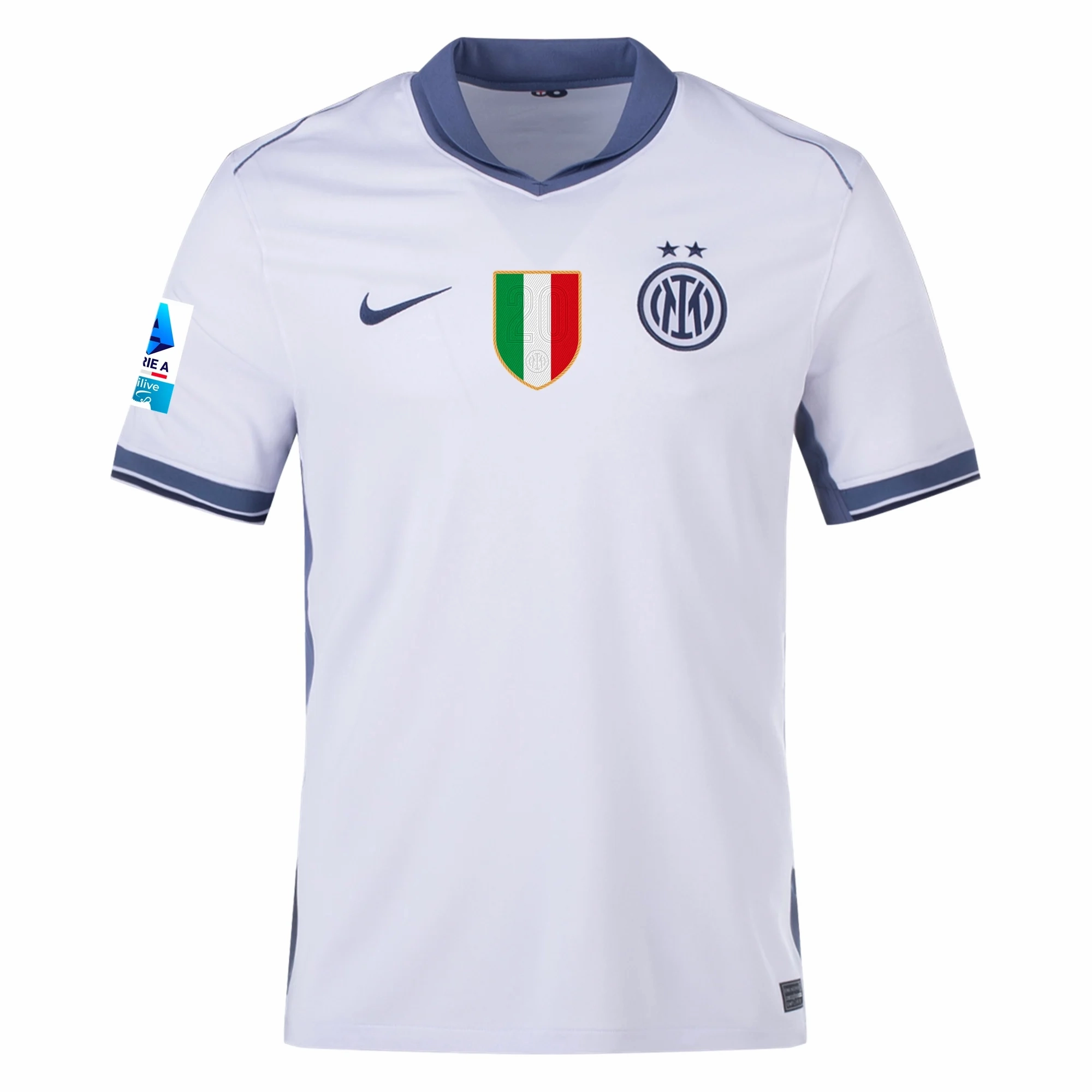Nike Inter Milan Benjamin Pavard Away Jersey w/ Serie A   Scudetto Patch 24/25 (Summit White/Iris Whisper)