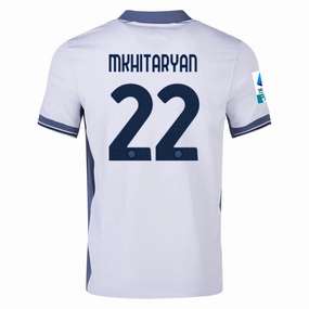 Nike Inter Milan Henrikh Mkhitaryan Away Jersey w/ Serie A   Scudetto Patch 24/25 (Summit White/Iris Whisper)