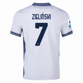Nike Inter Milan Piotr Zieliński Away Jersey w/ Serie A   Scudetto Patch 24/25 (Summit White/Iris Whisper)
