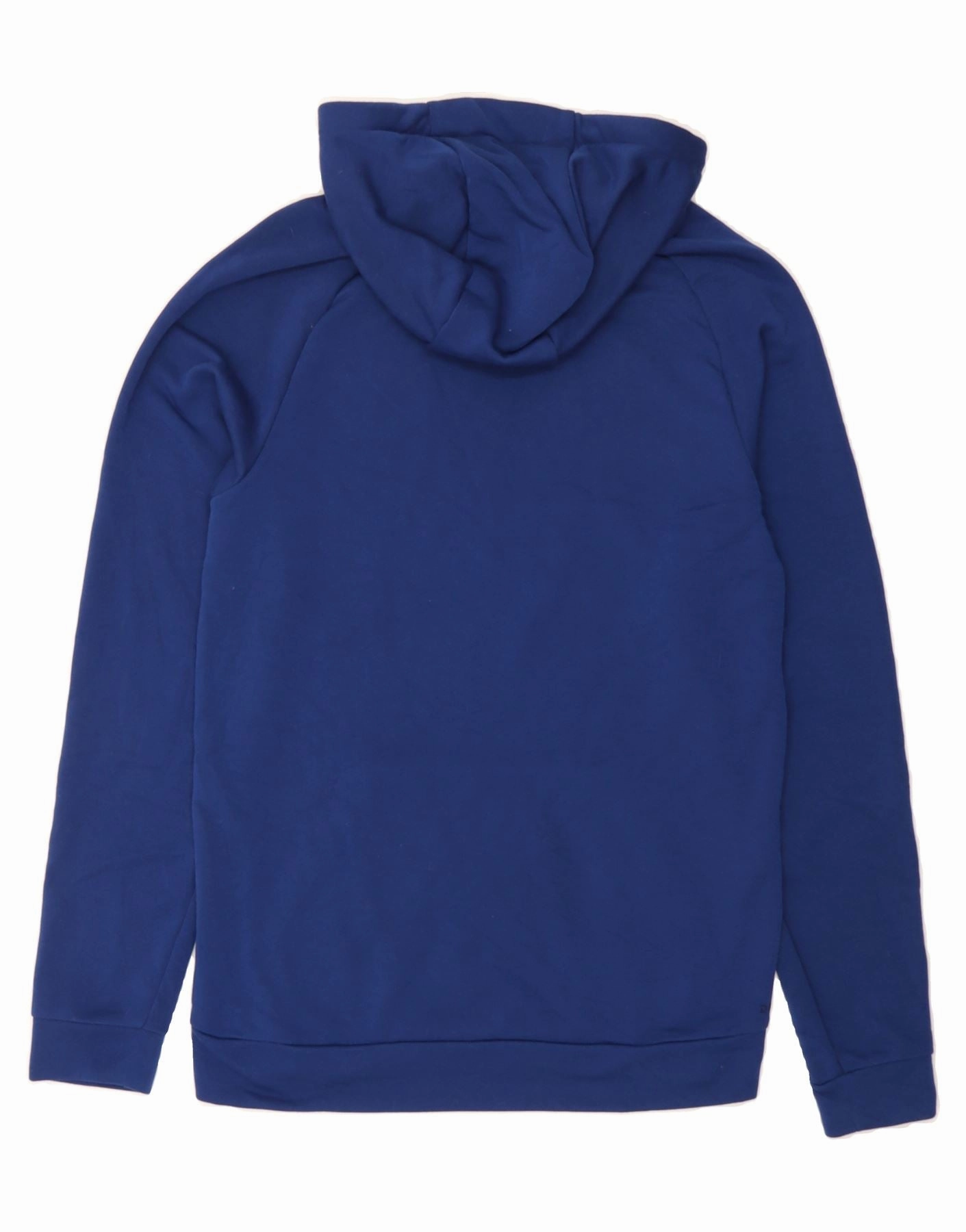 NIKE Mens Dri Fit Graphic Hoodie Jumper Small Blue Polyester