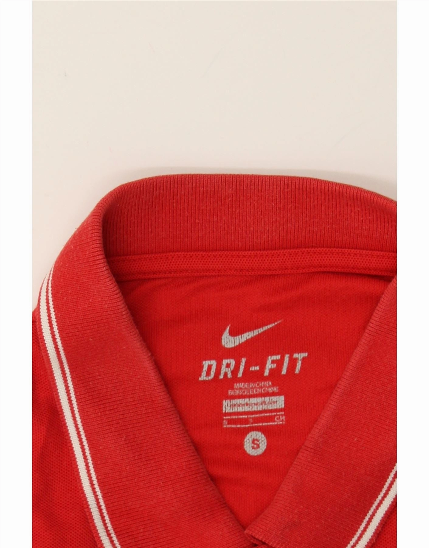 NIKE Mens Dri Fit Polo Shirt Small Red