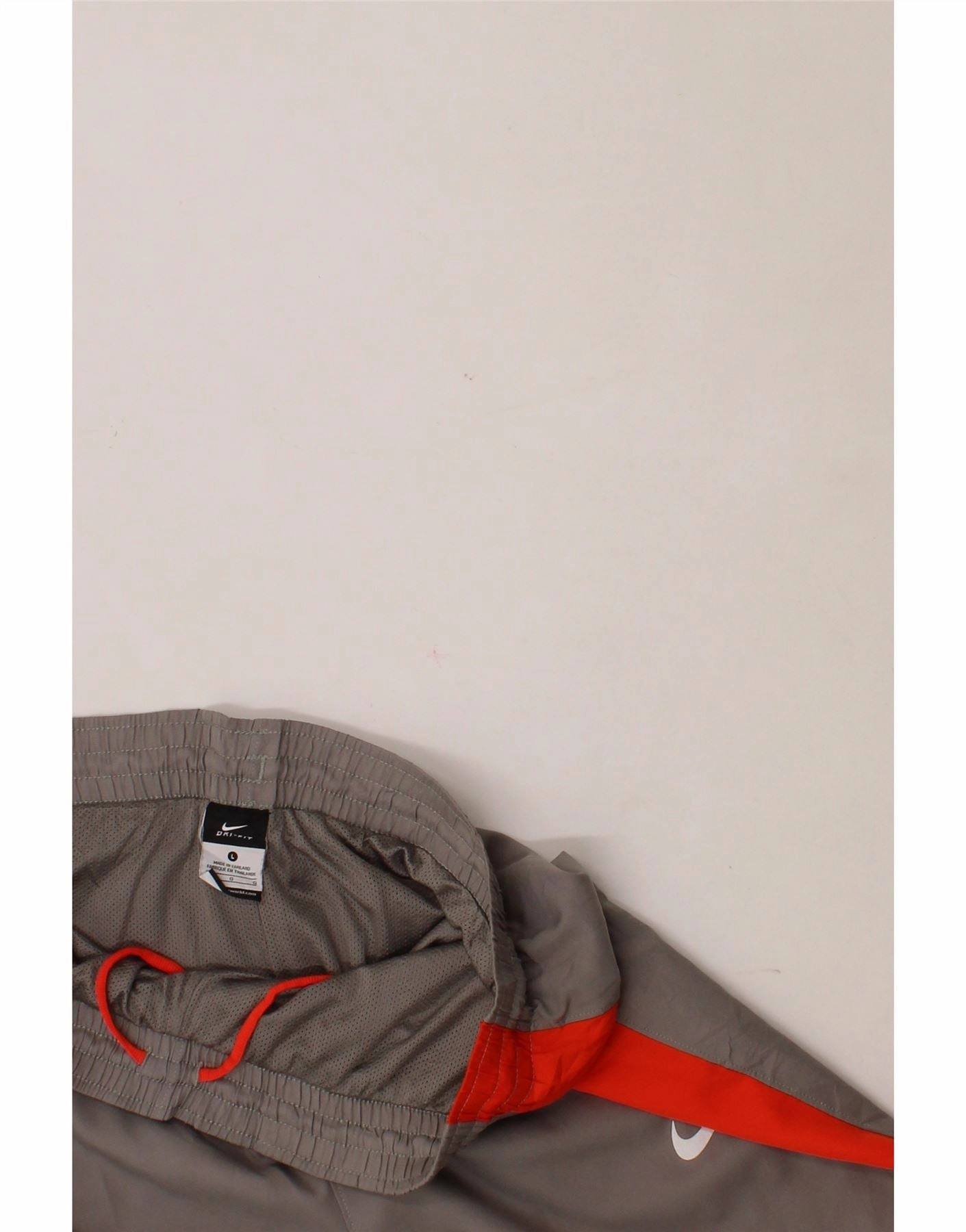NIKE Mens Dri Fit Tracksuit Trousers Large  Grey Colourblock Polyester