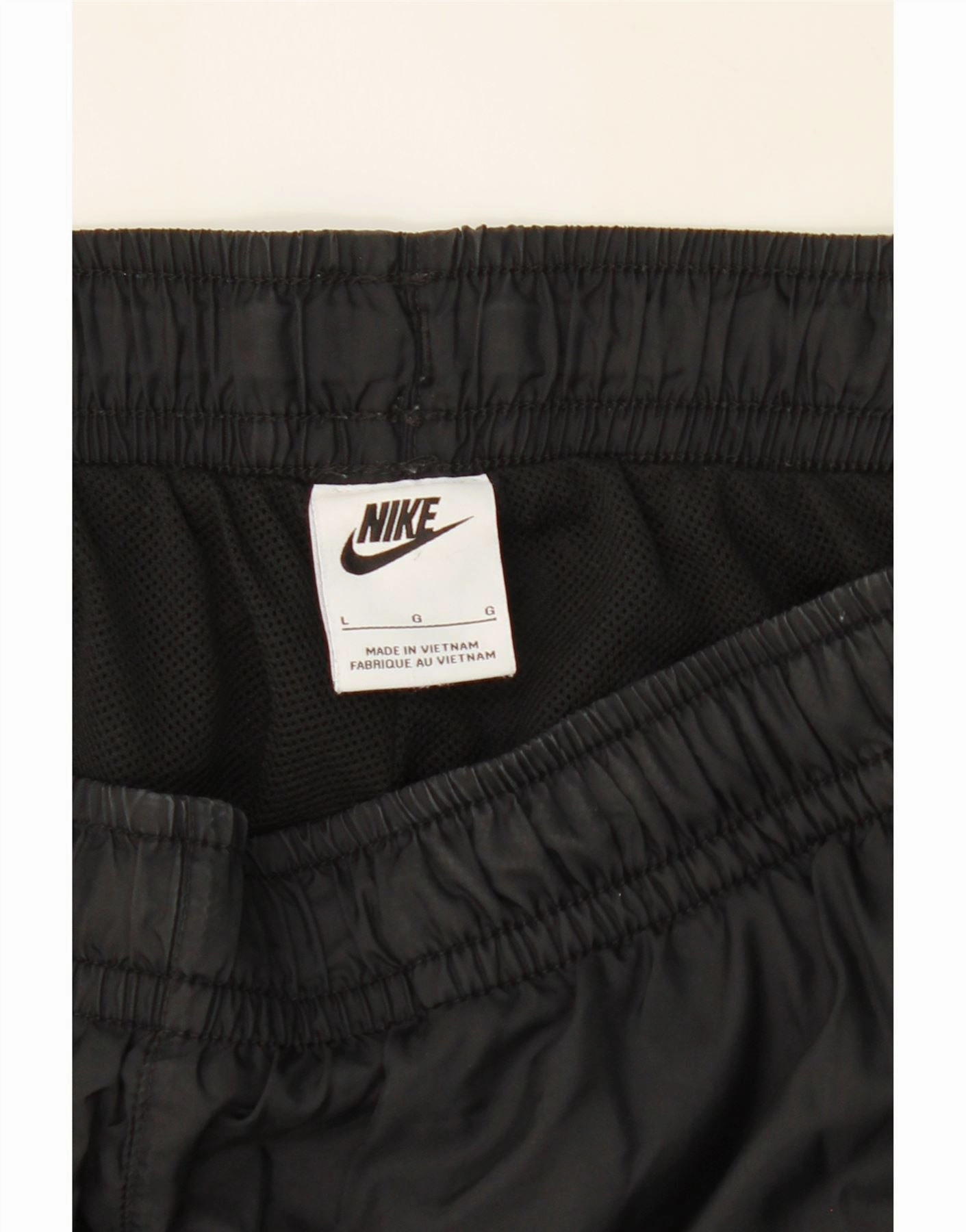 NIKE Mens Tracksuit Trousers Joggers Large  Black Polyester