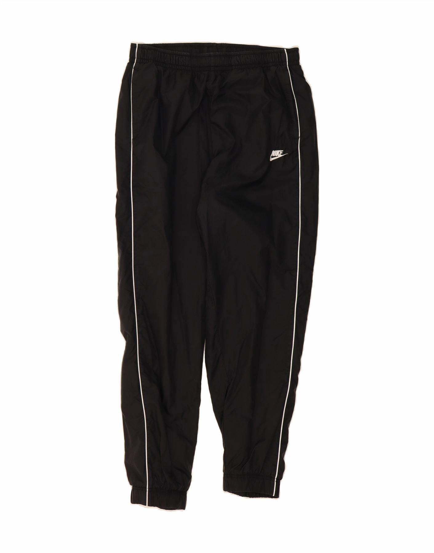 NIKE Mens Tracksuit Trousers Joggers Large  Black Polyester