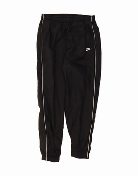 NIKE Mens Tracksuit Trousers Joggers Large  Black Polyester