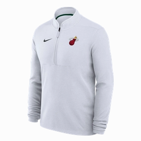 Nike Miami HEAT Logo White 1/4 Zip