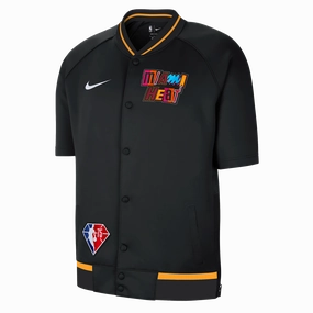 Nike Miami HEAT Mashup Showtime Short-Sleeve Jacket
